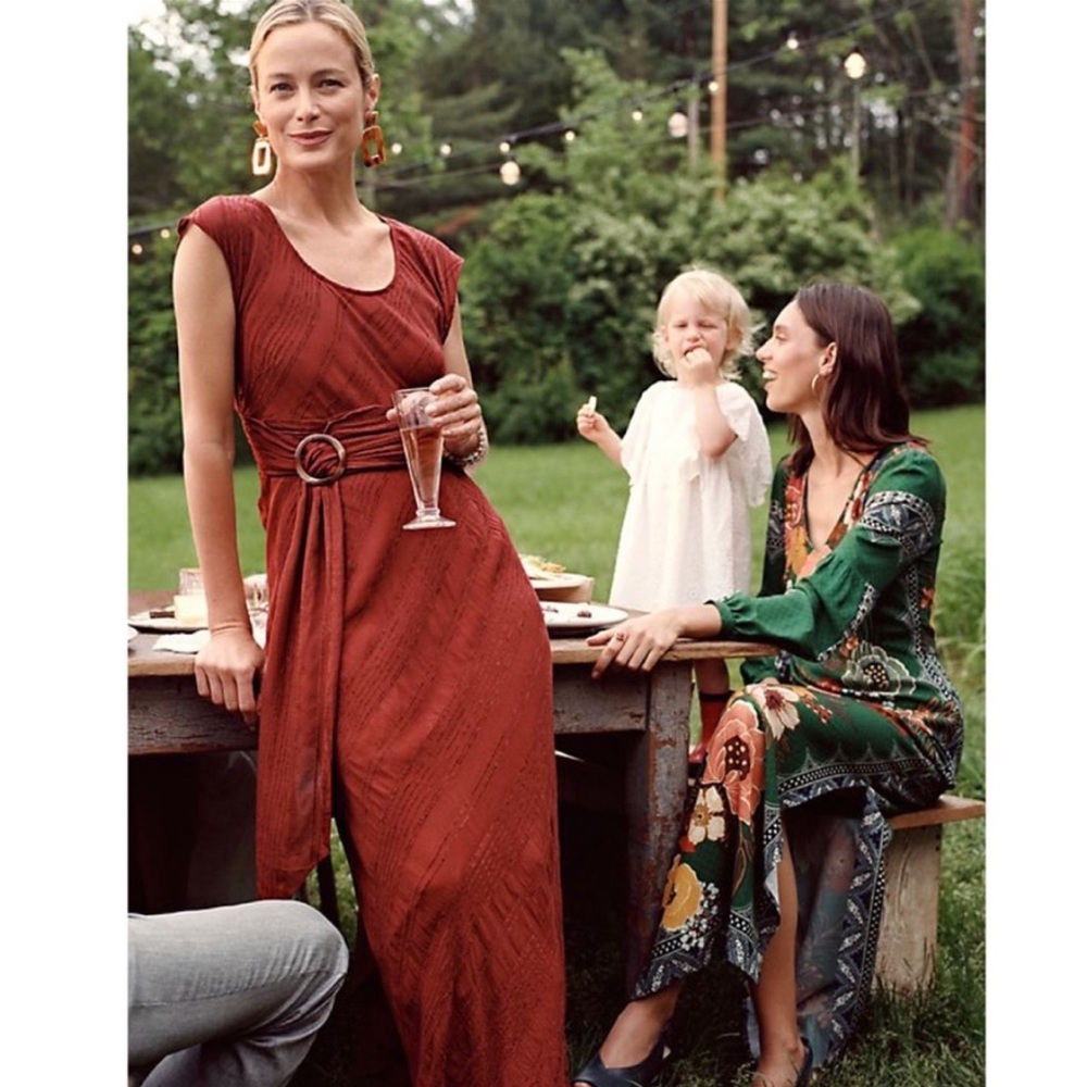 Moulinette Soeurs Guinevere Belted Maxi Dress (Anthropologie)